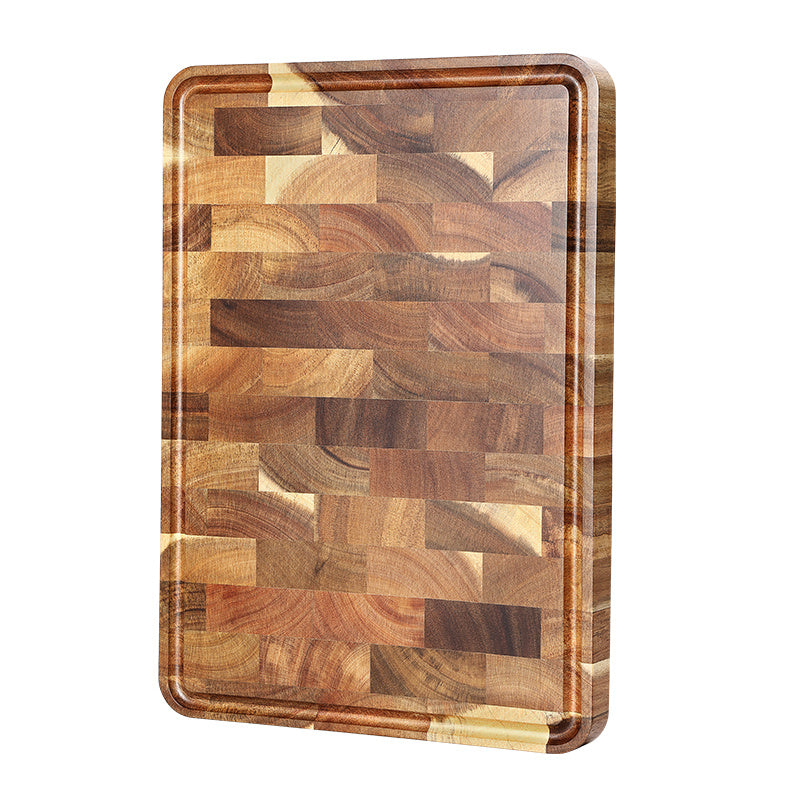 Lipin Wooden Cutting Board - Seamless Spliged Acacia Mangium Masterpiece for Effortless Food Prep