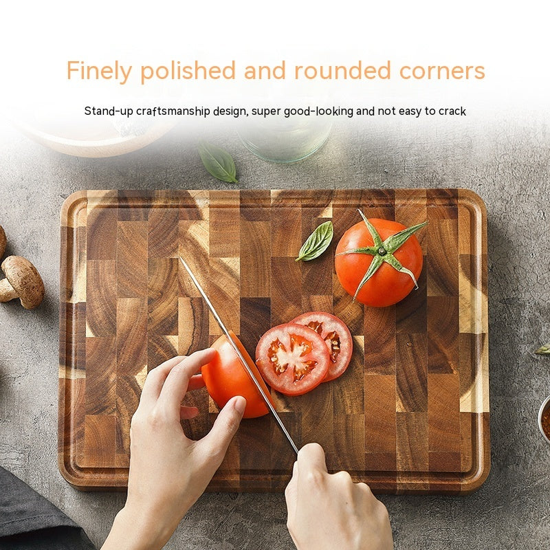 Lipin Wooden Cutting Board - Seamless Spliged Acacia Mangium Masterpiece for Effortless Food Prep