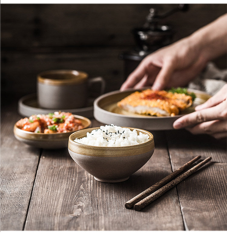 Japanese Style Retro Ceramic Tableware - Perfect for Serving & Decorating