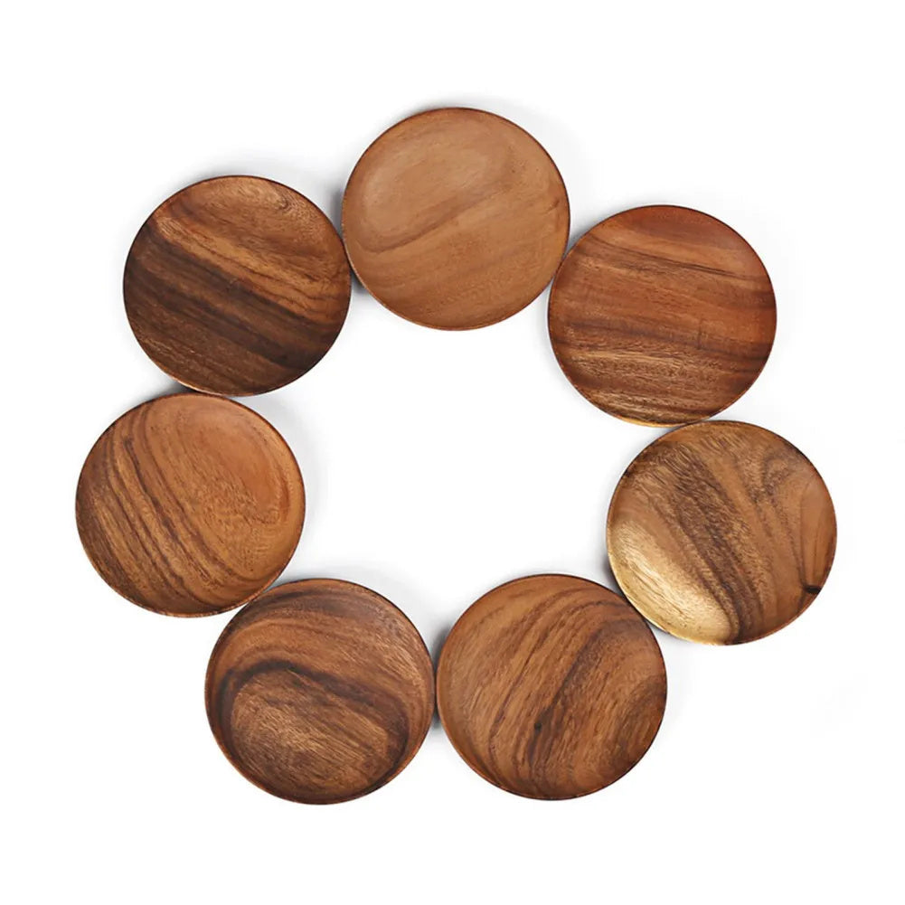 Modern & Elegant Wooden Mango Acacia Serving Plates for Kitchen and Dining