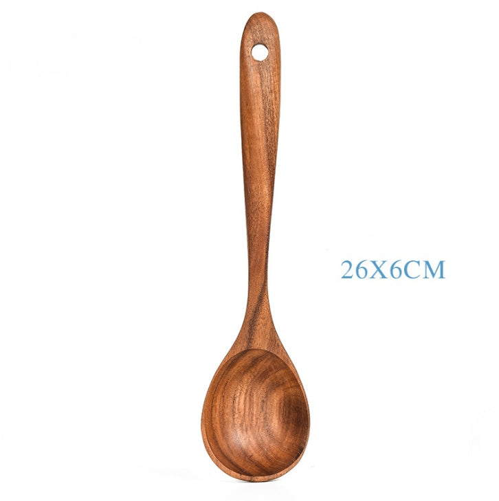 Teak Wood Kitchen Utensil Variety Pack: Elevate Your Culinary Experience