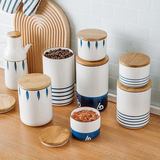 Coastal Chic Ceramic Canisters: Elevate Your Kitchen with Nautical Style