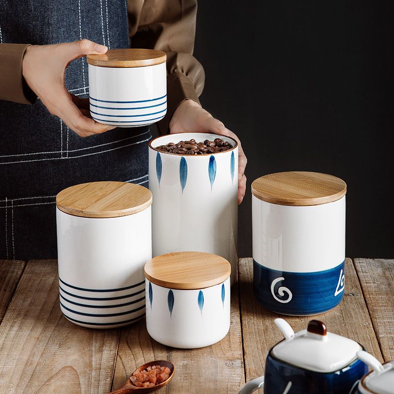 Coastal Chic Ceramic Canisters: Elevate Your Kitchen with Nautical Style