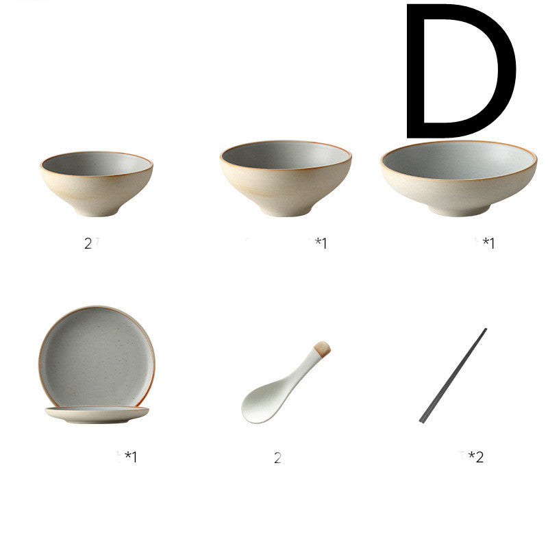 Ceramic Tableware - Fashion & Simplicity: Elegant Dinnerware Set for One or Two People in Wax White or Wax Blue