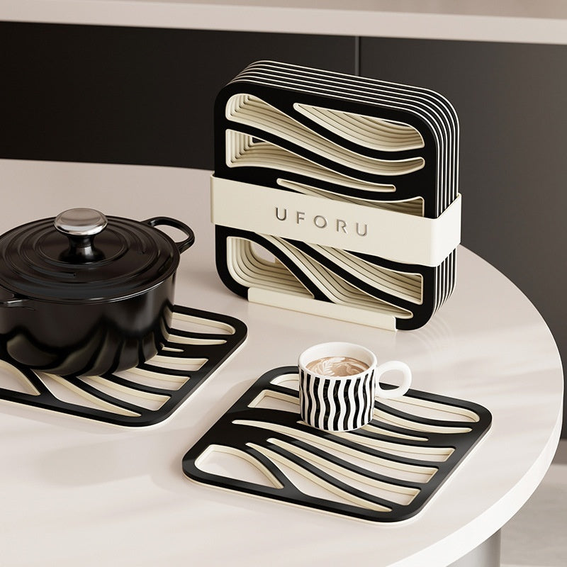 Heat-Resistant & Stylish: Modern Geometric Coasters for Your Home