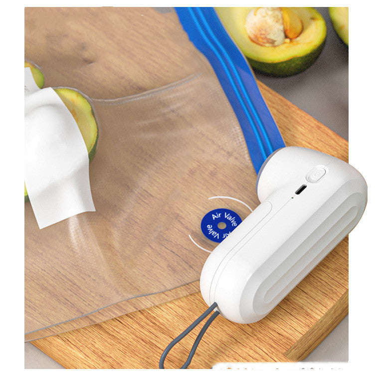 Modern & Portable USB Rechargeable Vacuum Sealer - Preserve Freshness with Style